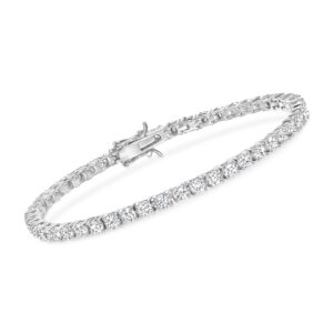 Ross-Simons 5.00 ct. t.w. CZ Tennis Bracelet in Sterling Silver. 7 inches