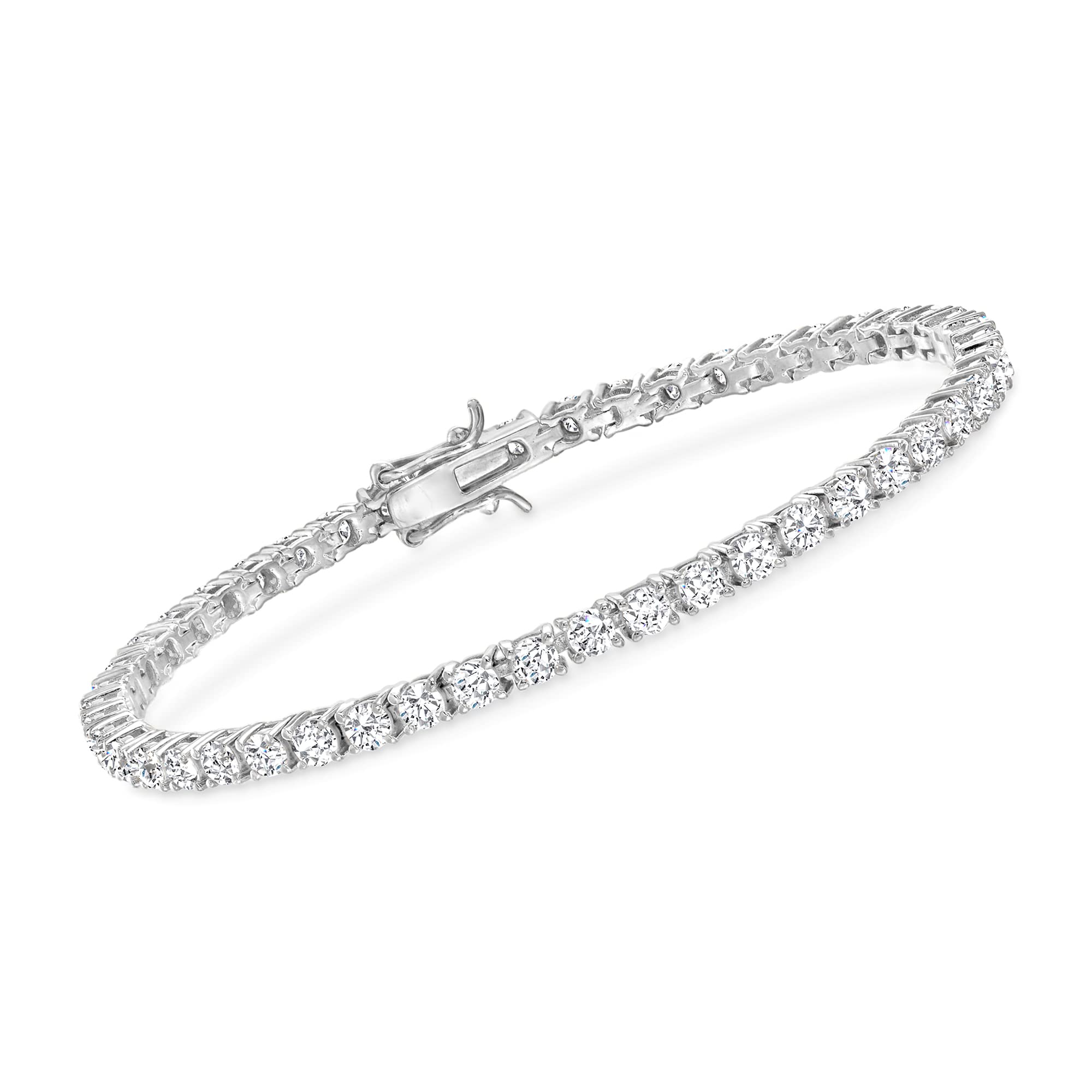 Ross-Simons 5.00 ct. t.w. CZ Tennis Bracelet in Sterling Silver. 7 inches