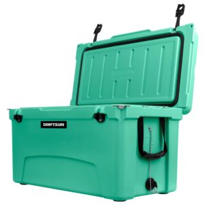 Driftsun 75Qqt Insulated Ice Chest - Heavy Duty, High Performance Roto-Molded Commercial Grade Insulated Cooler (Seafoam Green)