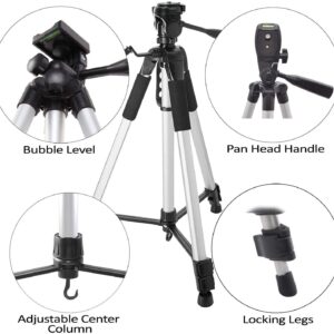 UltraPro 72" Inch Aluminum Camera Tripod Bundle for Canon, Nikon, Sony, Samsung, Olympus, Panasonic, Pentax, and All Digital Cameras, Includes UltraPro Microfiber Cleaning Cloth