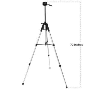 UltraPro 72" Inch Aluminum Camera Tripod Bundle for Canon, Nikon, Sony, Samsung, Olympus, Panasonic, Pentax, and All Digital Cameras, Includes UltraPro Microfiber Cleaning Cloth