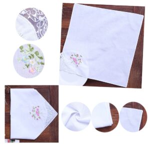 Cotton Embroidered Ladies Lace Handkerchiefs Pack ¡­