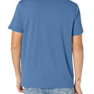 Nautica Men's Short Sleeve Crew Neck T-Shirt, Rivieria Blue Solid, Large