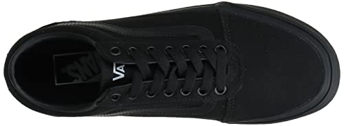 Vans Men's Ward Canvas Sneaker, Black/Black, 15