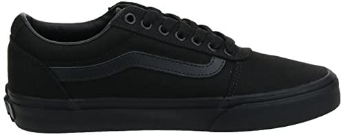 Vans Men's Ward Canvas Sneaker, Black/Black, 15