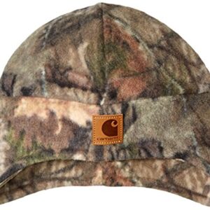 Carhartt Men's Camo Fleece 2-in-1 Hat, Mossy Oak Break Up Country, OFA