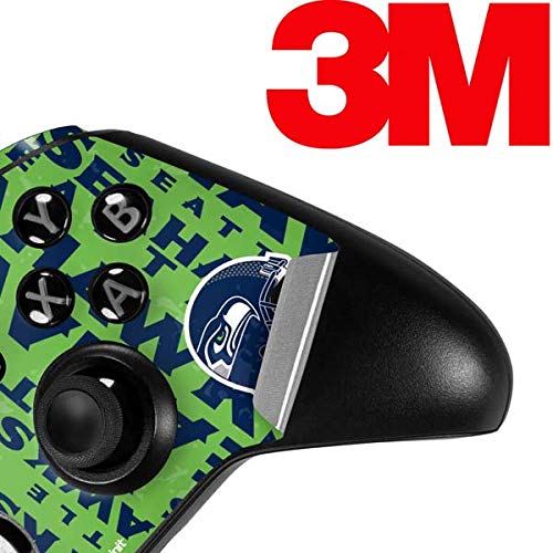 Skinit Decal Gaming Skin Compatible with Xbox One Elite Controller - Officially Licensed NFL Seattle Seahawks - Blast Green Design