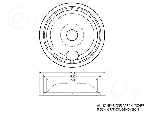 KITCHEN BASICS 101 Made in the USA WB31T10010 and WB31T10011 Replacement Chrome Drip Pans for GE/Hotpoint Electric Range with Locking Slot - Includes 2 6-Inch and 2 8-Inch Pans, 4 Pack