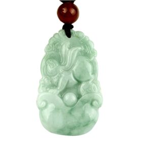 Jollymap Twelve Chinese Zodiac Mascots Jade Pendant/Men and Women's Ornaments/Necklaces (Rabbit)