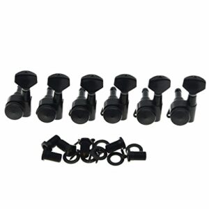 dopro black locking guitar tuners left handed 6 inline tuning keys machine heads korea made