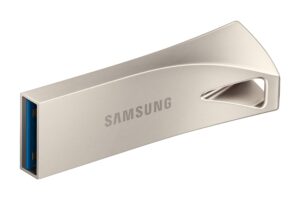 samsung bar plus 256gb - 400mb/s usb 3.1 flash drive champagne silver (muf-256be3/am)