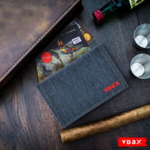 VBAX Microfiber Waterproof RFID Slim Bifold Wallet for Men - Minimalist Front Pocket Card Holder Holds up to 10 Cards and Cash, Grey Ash