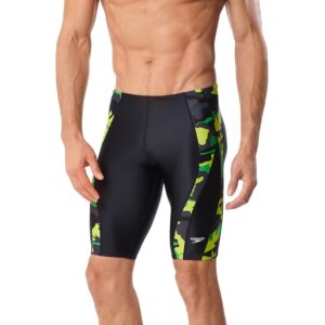 speedo men's camo squad jammer - prolt green 30