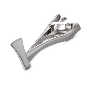 Yoursfs Axe Tie Clip for Men Stainless Steel Slim Tool Tie Pins and Clips One Piece White Gold Plated