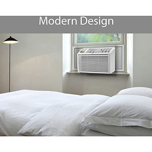 LG 5,000 BTU Window Air Conditioner, 115V, AC Window Unit Cools 150 Sq.Ft. (10' x 15' Room Size), Perfect for Bedrooms, Quiet AC with 2 Cooling & Fan Speeds, 2-Way Air Deflection, and Washable Filter