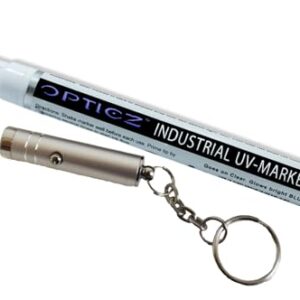 Opticz Blacklight Reactive Invisible Blue Ink Industrial UV Marker with UV Light