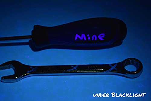 Opticz Blacklight Reactive Invisible Blue Ink Industrial UV Marker with UV Light