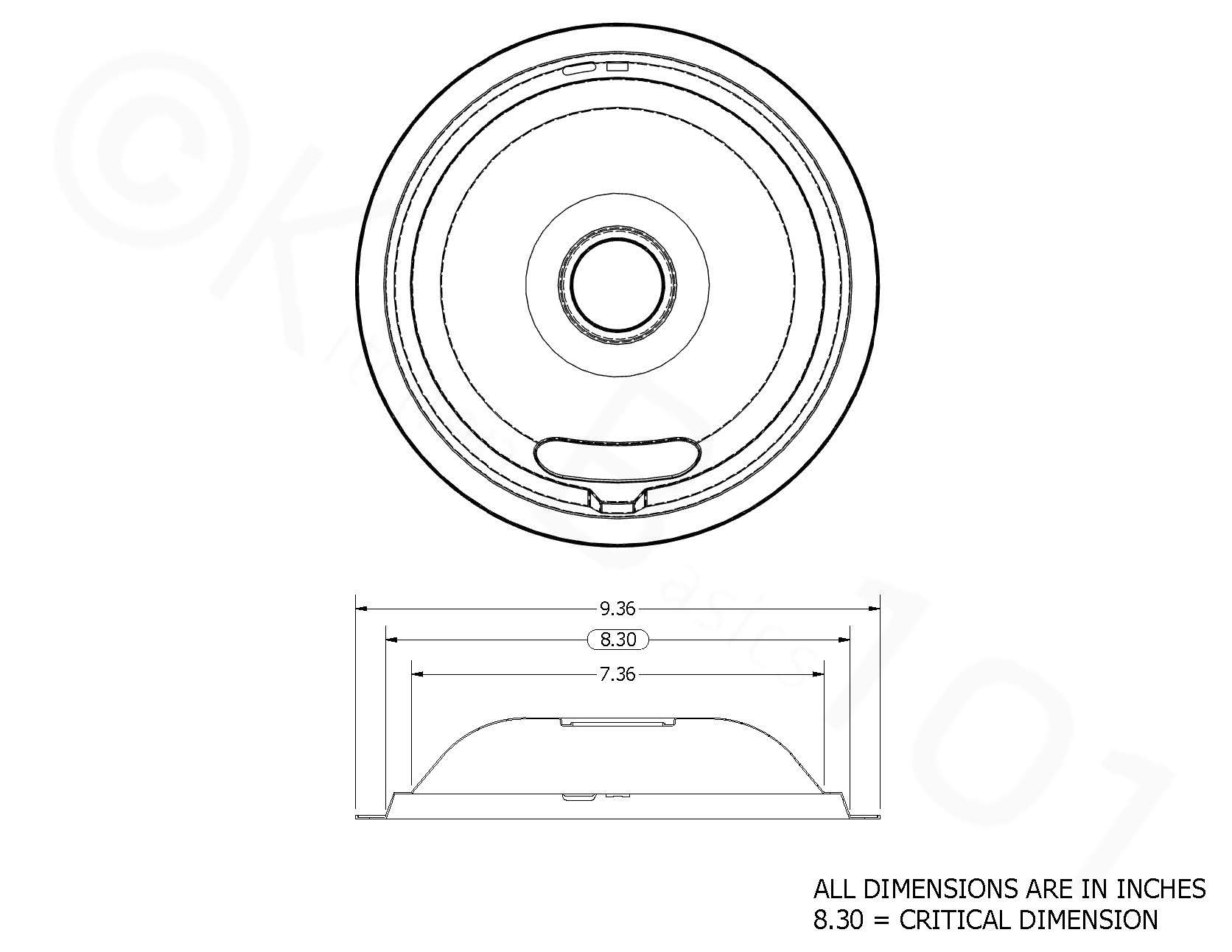 KITCHEN BASICS 101 Made in the USA 4 Pack (2) 6" & (2) 8" Replacement Chrome Drip Pans for Whirlpool W10278125 W10196405 W10196406