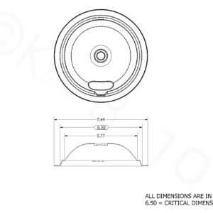 KITCHEN BASICS 101 Made in the USA 4 Pack (2) 6" & (2) 8" Replacement Chrome Drip Pans for Whirlpool W10278125 W10196405 W10196406