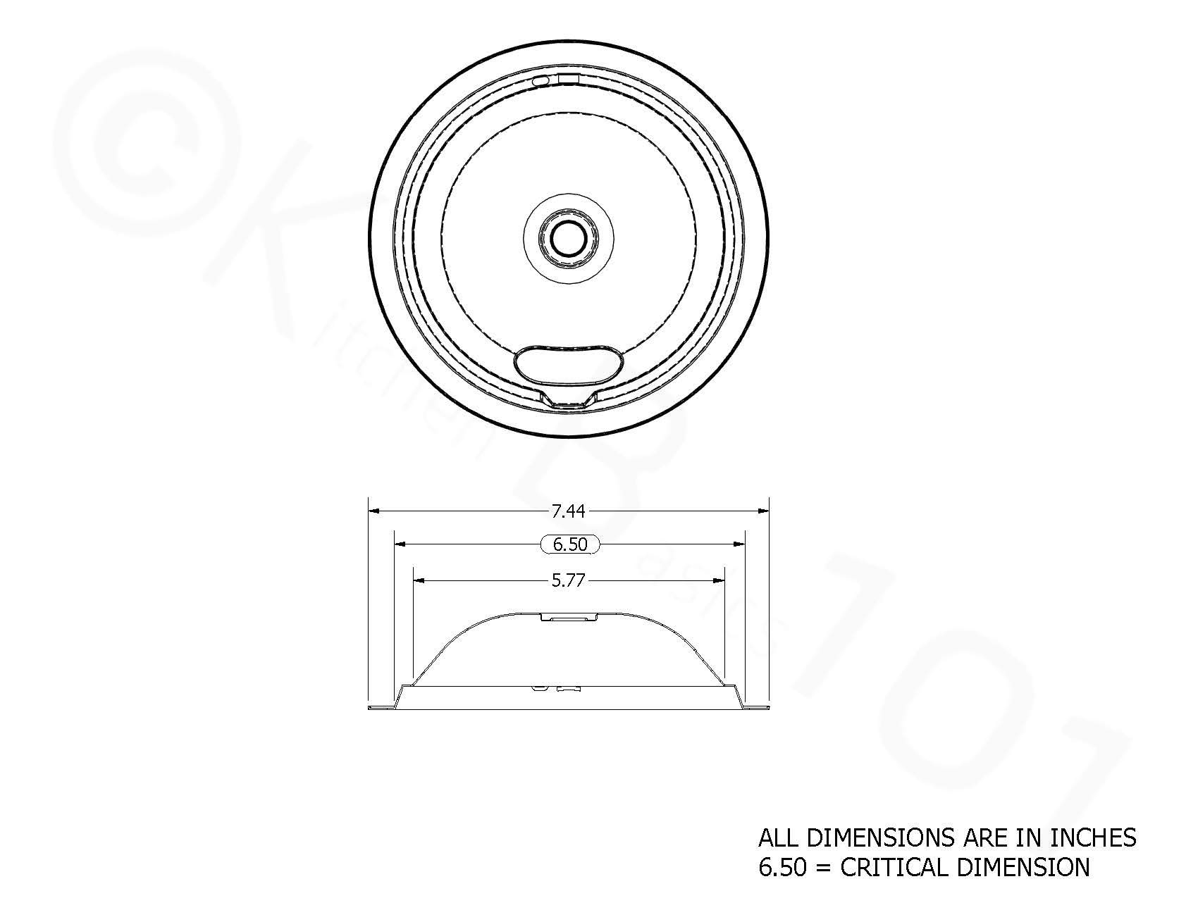 KITCHEN BASICS 101 Made in the USA 4 Pack (2) 6" & (2) 8" Replacement Chrome Drip Pans for Whirlpool W10278125 W10196405 W10196406