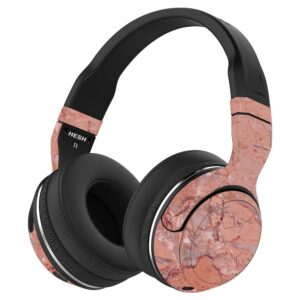 MightySkins Skin Compatible with Skullcandy Hesh 2 Wireless Headphones - Pink Marble | Protective, Durable, and Unique Vinyl wrap Cover | Easy to Apply, Remove, and Change Styles | Made in The USA