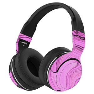 mightyskins skin compatible with skullcandy hesh 2 wireless headphones - pink thai marble | protective, durable, and unique vinyl wrap cover | easy to apply, remove | made in the usa