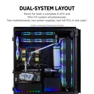 Corsair Obsidian Series 1000D Super-Tower Case, Smoked Tempered Glass, Aluminum Trim, Integrated Commander PRO fan and lighting controller