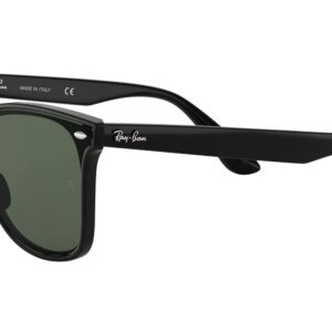 Ray-Ban Rb4440n Blaze Wayfarer Square Sunglasses, Black/Dark Green, 41 mm