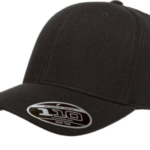 Flexfit Men's 110 Cool & Dry Athletic Cap, Black, One Size