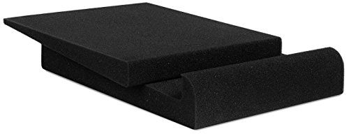 Sound Addicted - Studio Monitor Isolation Pads for 3-4.5 inches Small Speakers, Pair of 2 High Density Dampening Acoustic Stands Foam which Fits Most Bookshelf’s and Desktops | SMPad 4