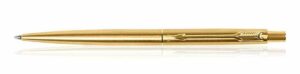 parker classic gold gt ball pen, black ink, medium point, gold plated body