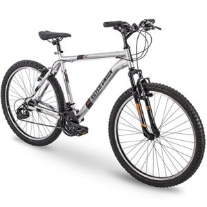 royce union rtt 26" mens 21-speed mountain bike, 18 inch aluminum frame, trigger shift, silver (76408)