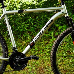 ROYCE UNION RTT 26" Mens 21-Speed Mountain Bike, 18 Inch Aluminum Frame, Trigger Shift, Silver (76408)