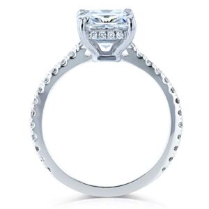 Kobelli Radiant-cut Moissanite Engagement Ring 3 1/10 CTW 14k White Gold, 8