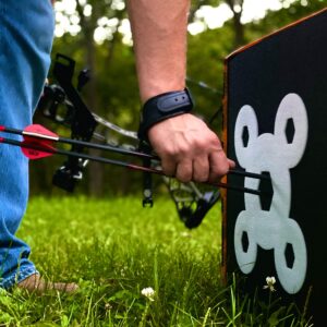 Morrell Targets Yellow Jacket 380 FPS Dual Threat Weatherproof Compound Crossbow Cube Any Tip Foam Archery Target with Carry Handle, Yellow