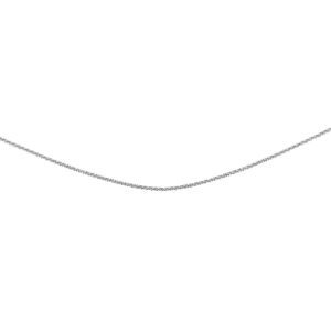 B. BRILLIANT Sterling Silver 1mm Thin Cable Rolo Choker Size Chain Necklace for Pendants, 13” + 3"