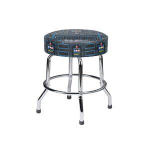 bandai namco amusement america 19" pac-man arcade game cocktail table swivel barstool