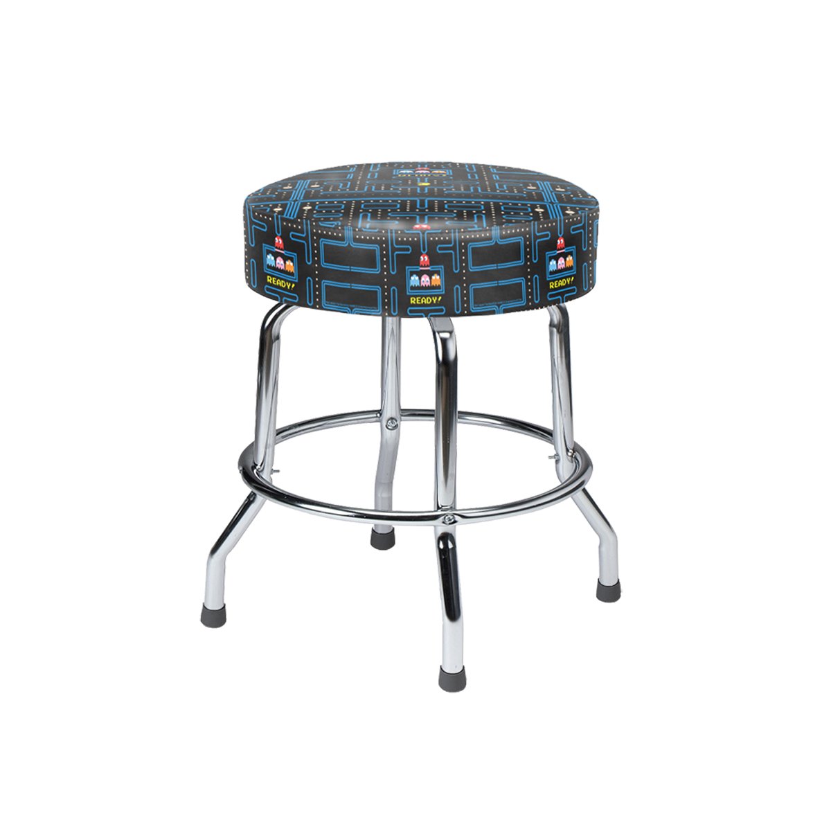 Bandai Namco Amusement America 19" Pac-Man Arcade Game Cocktail Table Swivel Barstool