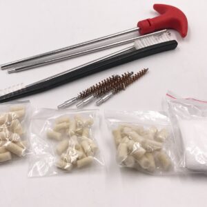 Air Gun/Air Rifle/Air Soft Cleaning kit Cleaning pad/Rod/Brush Luftgewehr Reinigung & Instandhaltung .177/.22/.25