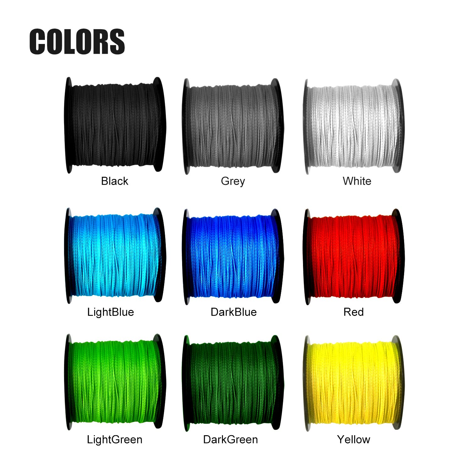 Dingbear 437Yd/400m 135LB/0.60mm White Super Strong Pull Generic Braided Fishing Line Kite Line Woven Network Cable Cast Super Strength Fishing Line…