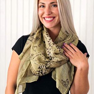 elope Lord of the Rings Middle Earth Map Lightweight Scarf Standard