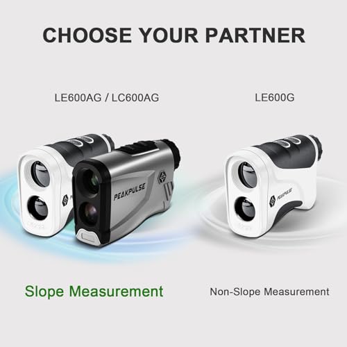 PEAKPULSE Golf Laser Rangefinder for Golf Range Finder Distance Finder with Slope Mode, Flag Pole Locking Vibration︱Fast Focus System