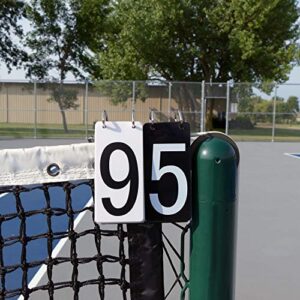 Get Out! Over Net Portable Tennis Game Score Keeper, Numbered Score Board Cards Tracker 0-9 Flip Scorecard Scorekeeper