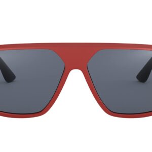 Ray-Ban Rb4309m Scuderia Ferrari Collection Square Sunglasses, Matte Red/Grey, 61 mm