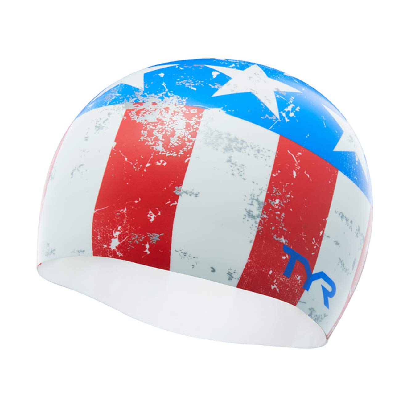 TYR Easy Glider Cap Swimming Equipment, Red/White/Blue, ALL