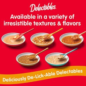 Delectables Bisque Lickable Wet Cat Treats - Chicken, Tuna & Shrimp, 12 count