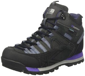 karrimor women's high rise hiking boots, black black purple bkp, 7.5