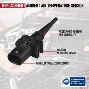 Ambient Air Temperature Sensor - Replaces 902020, 6581 6 905 133, 902-020, 65816905133 - Compatible with BMW Vehicles - 328i, 325i, 325Ci, 323i, 330i, 330Ci, 528i, 530i, M3, M6, X5, Z4-1995- 2011