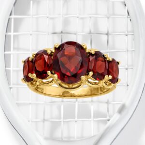 Ross-Simons 4.50 ct. t.w. Gemstone 5-Stone Ring in 18kt Gold Over Sterling