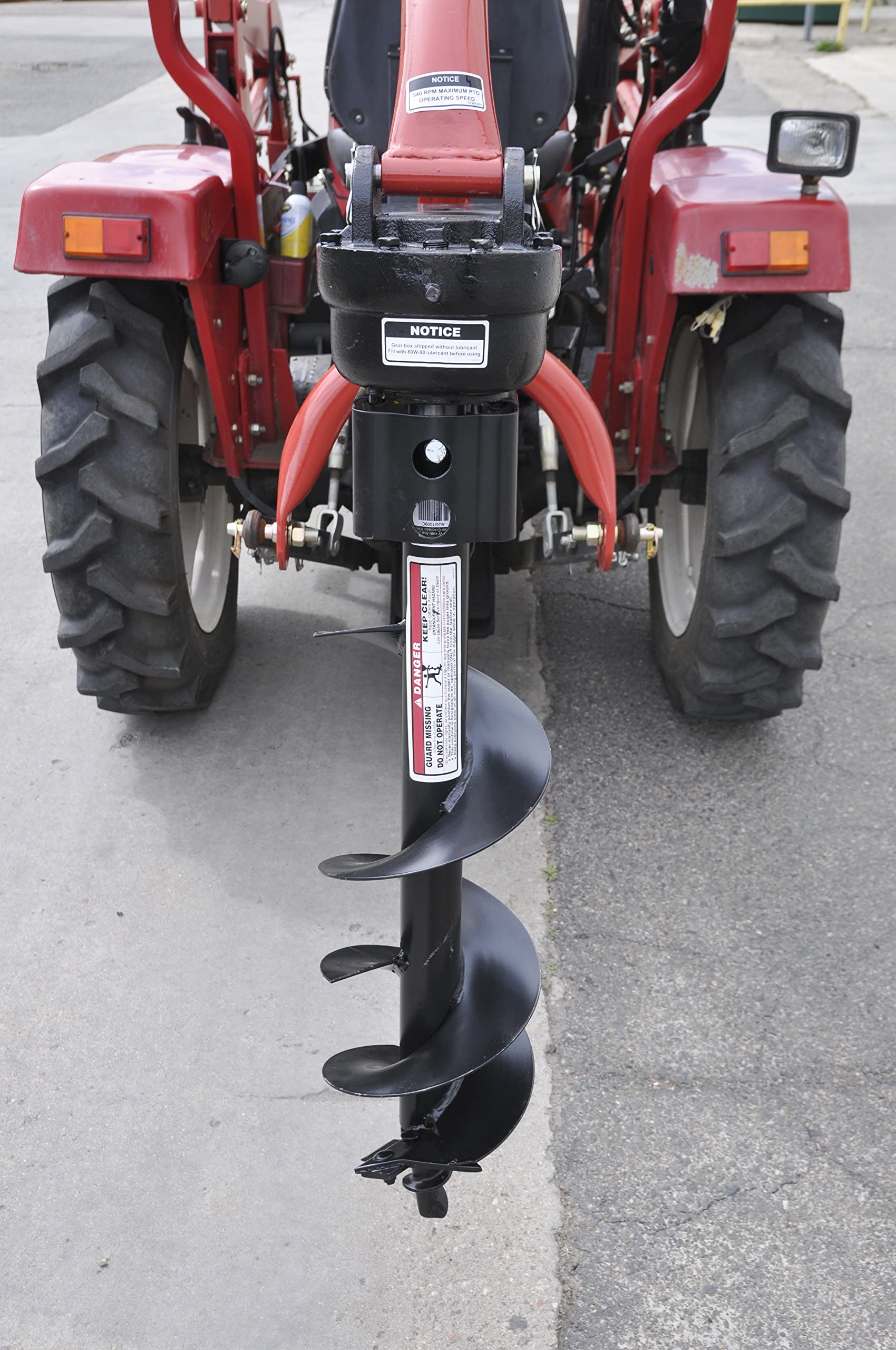 Tool Tuff Pole-Star 400 3-Point Tractor Post Hole Digger for Compact/Sub-Compact/Cat 0 Tractors with 6" 9" & 12" Augers.